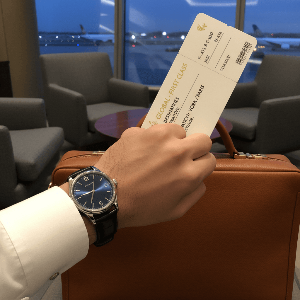 ビジネスエグゼクティブの手元