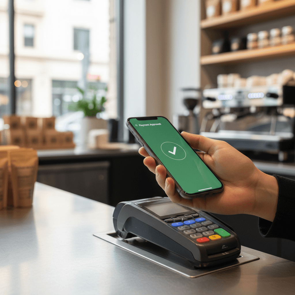 日常のショッピングでポイントを貯めるシーン