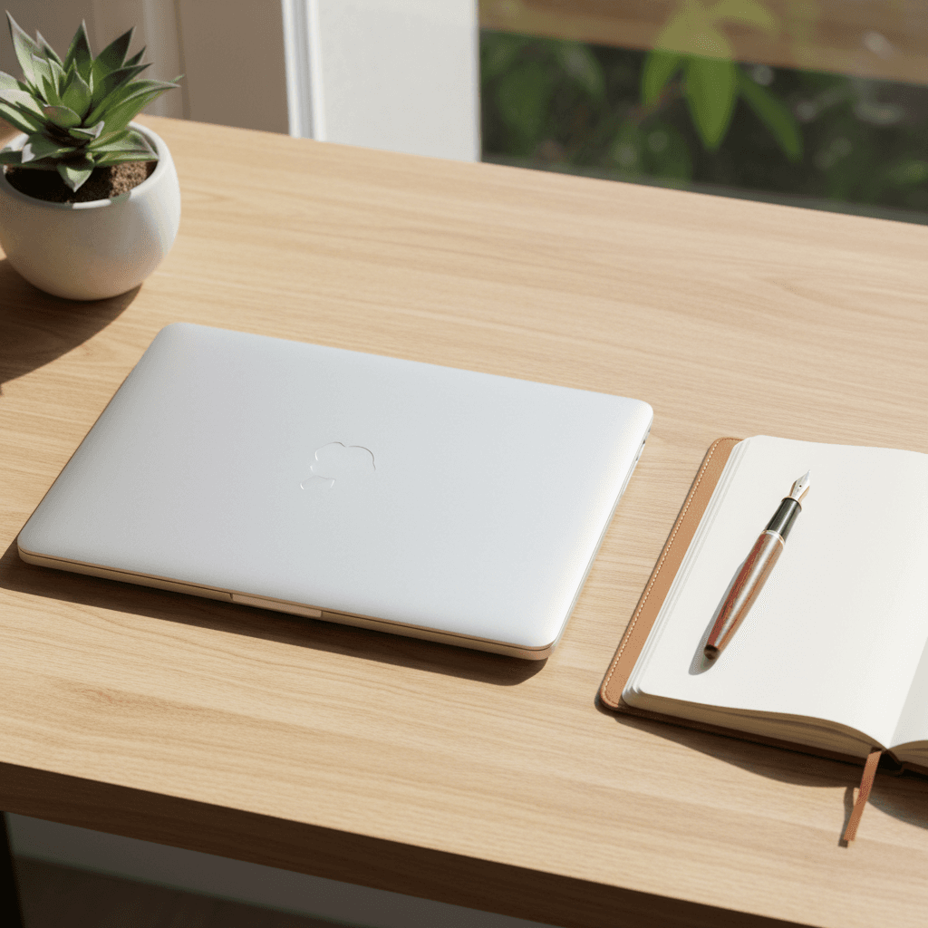 効率的なライフスタイルを象徴する整理されたデスク環境