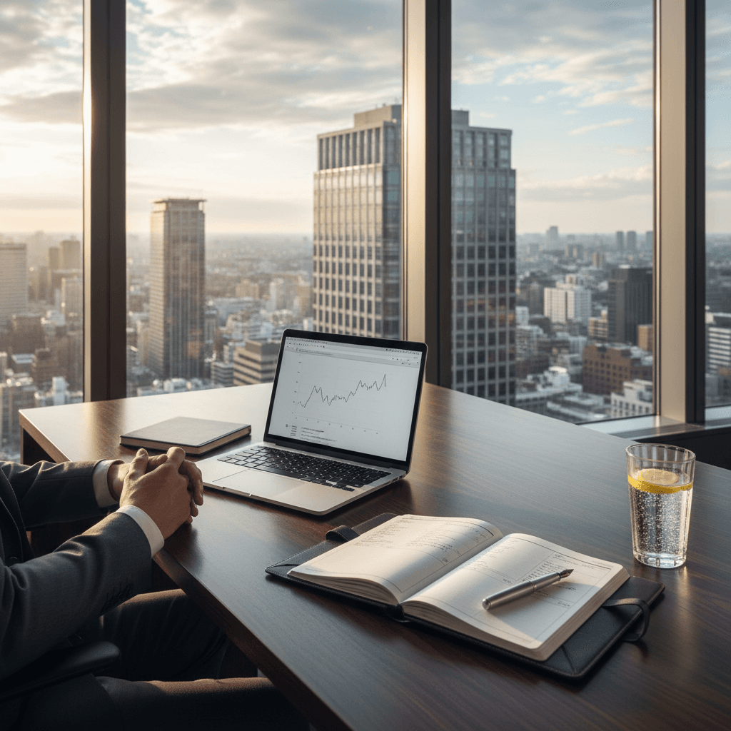 プロフェッショナルなコンサルタントのデスク環境