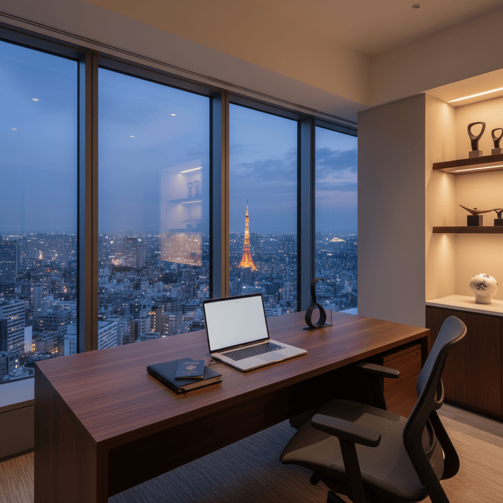 洗練された都心のワークスペースと旅への渇望